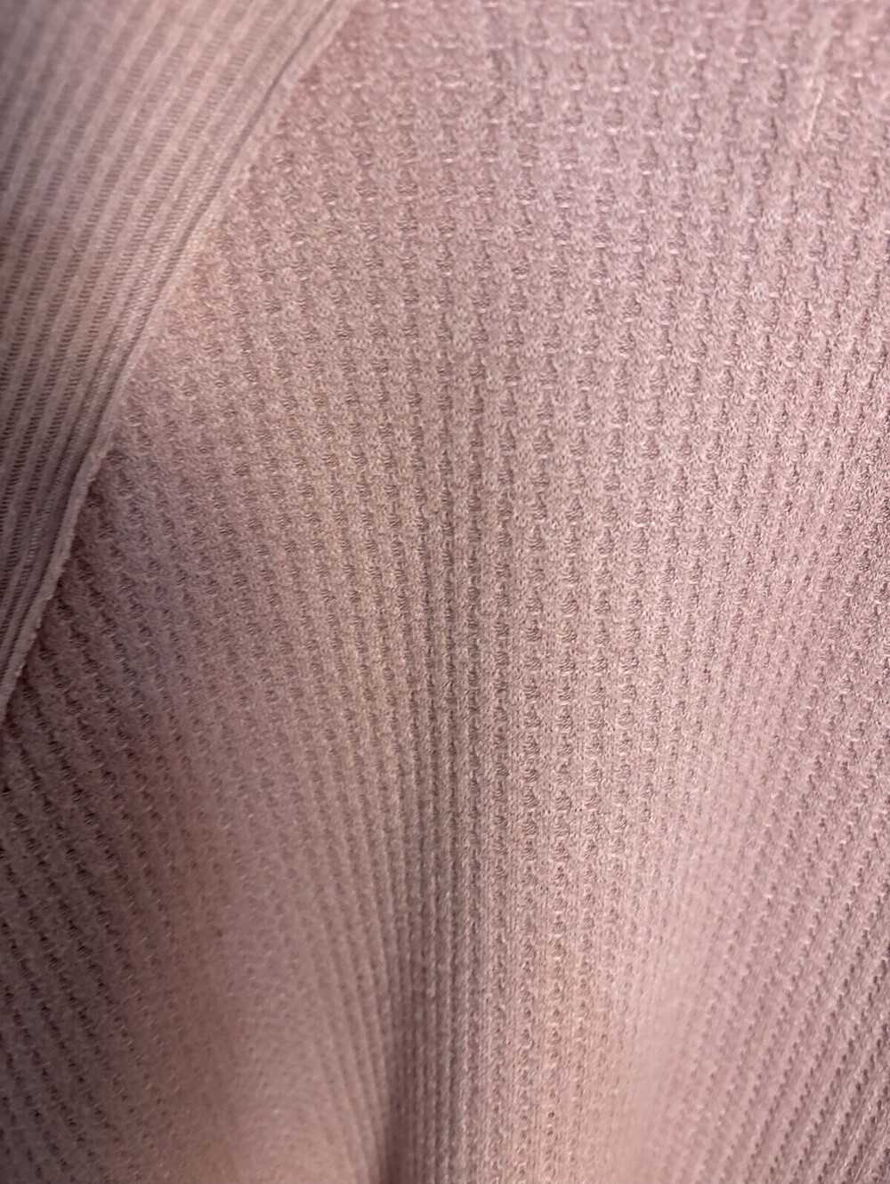 NWOT Free People Santa Clara Thermal Top size Medium Oversized Mauve - Picture 9 of 12